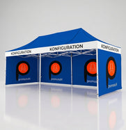 Faltzelt 4x8 mit Logodruck Konfiguration - Promostuhl Schnellbestellung