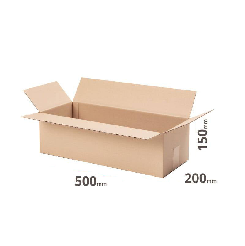 Karton 500x200x150mm oder 50x20x15cm Faltkarton grau Welle B günstig online kaufen Österreich