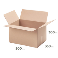 Brauner Klappkarton 500x350x300 mm günstig Online in Österreich kaufen.