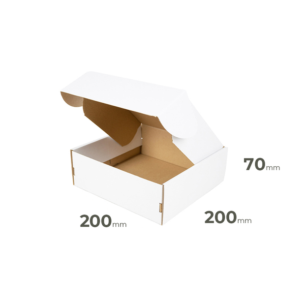 Weiße Faltschachtel 200x200x70 mm günstig Online in Österreich kaufen.