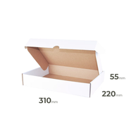 Weiße Faltschachtel 310x220x55 mm günstig Online in Österreich kaufen.