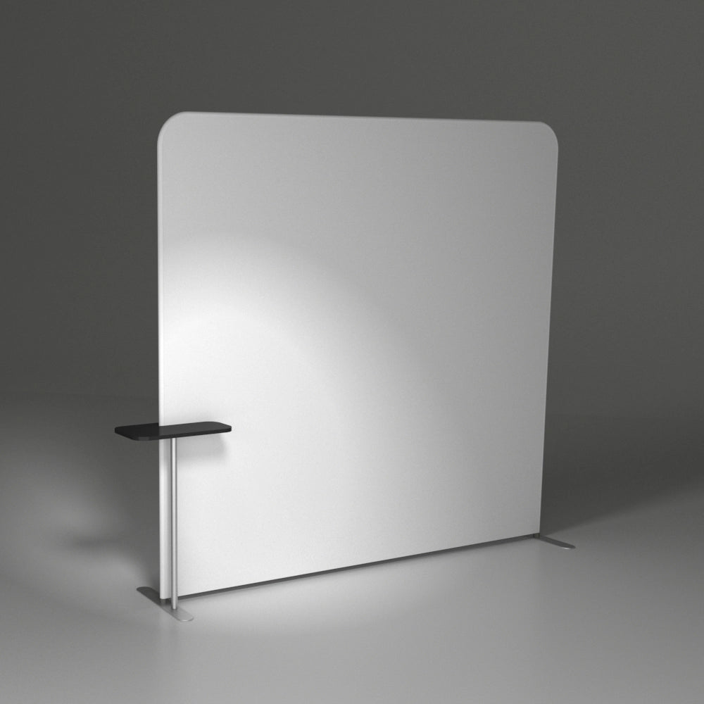 Beistelltisch Displaywand linke Seite