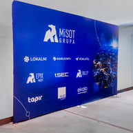 Messewand gerade 300 bedruckt