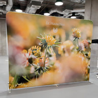 Sponsorenwand Alutextil mit Zippverschluss für Messe oder Event Indoor