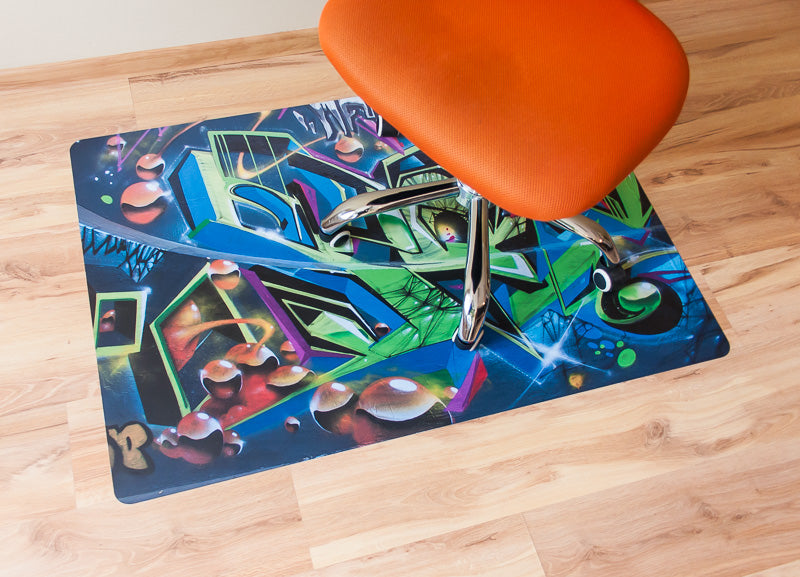 Jugendzimmer Drehstuhl Unterlage mit eigenem Motiv