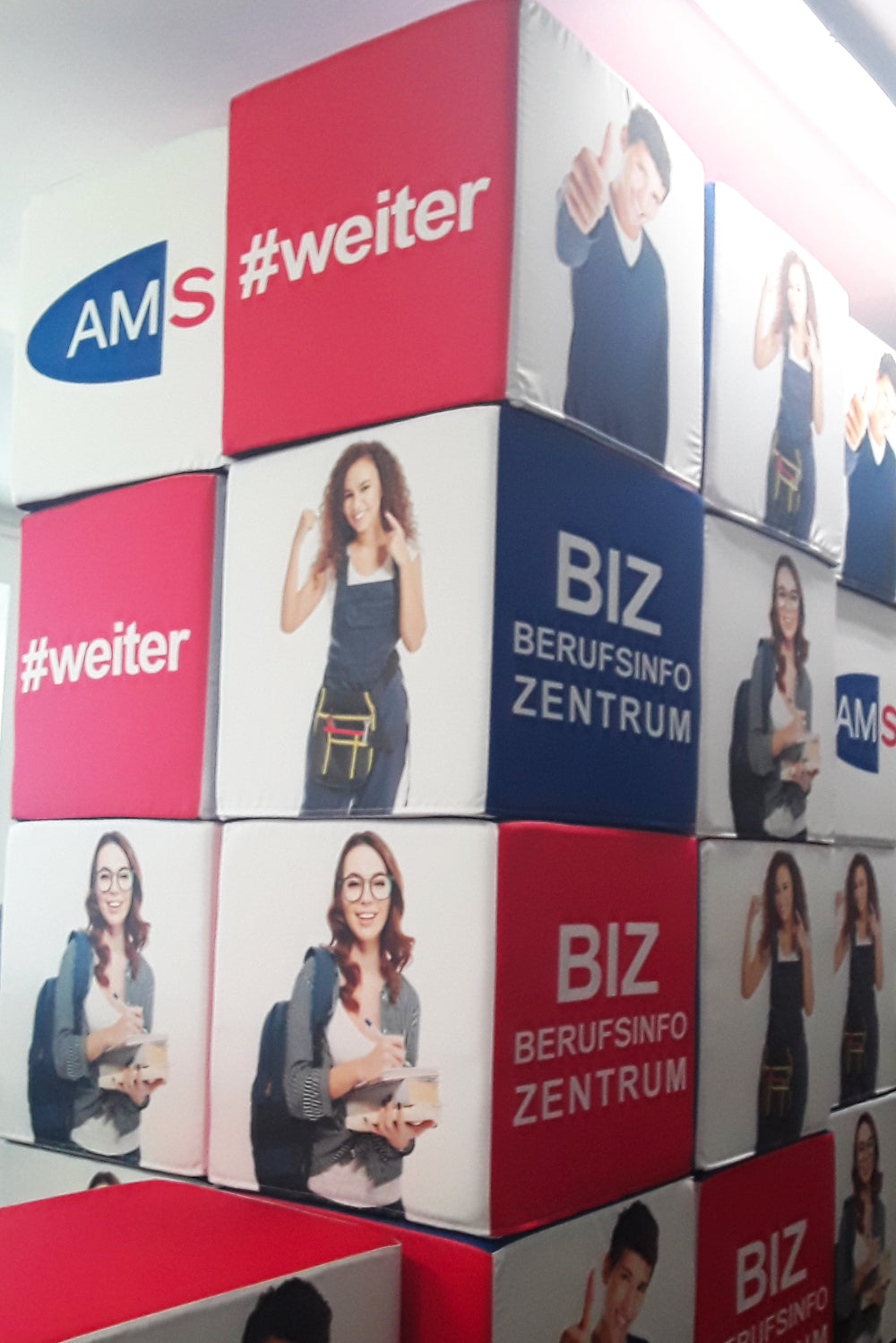 Polyester Sitzwürfel 40x40 bedruckt