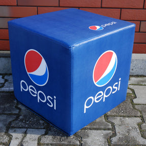 Sitzwrürfel mit Branding