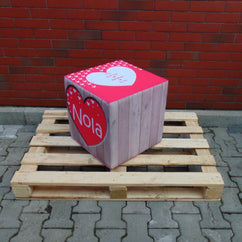 Messe Sitzwürfel 40x40 mit Logodruck