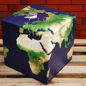 Sitzwürfel 40x40 mit Branding Kunstleder