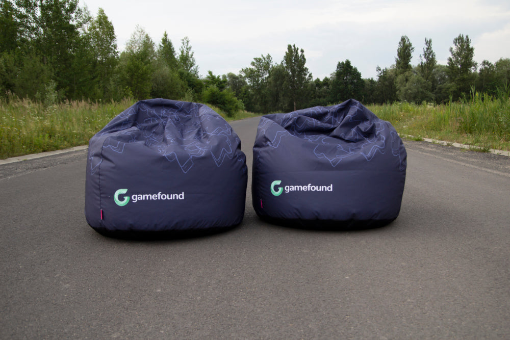 Runder Sitzsack Sako XL bedruckt