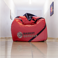 Sitzsack mit Logodruck rund