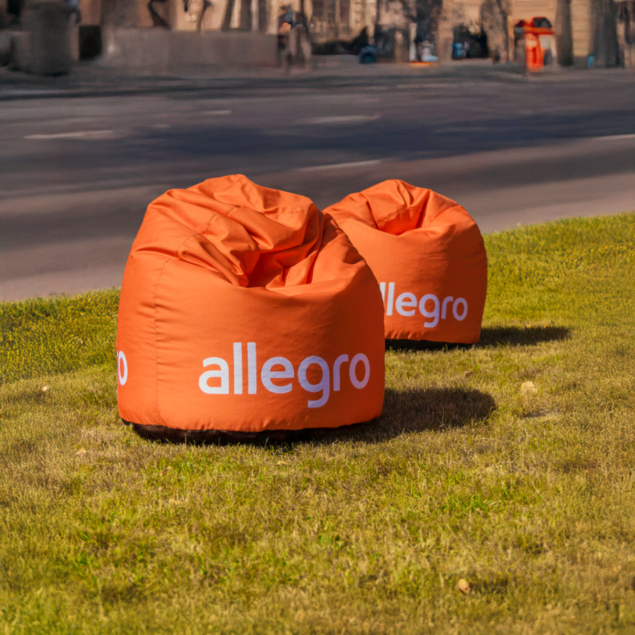 Sitzsack rund L mit Logodruck