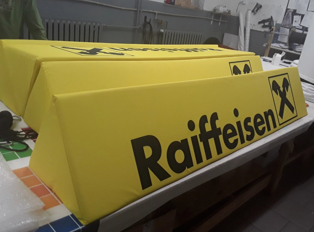 Softbanden bedruckt für Raiffeisenbank