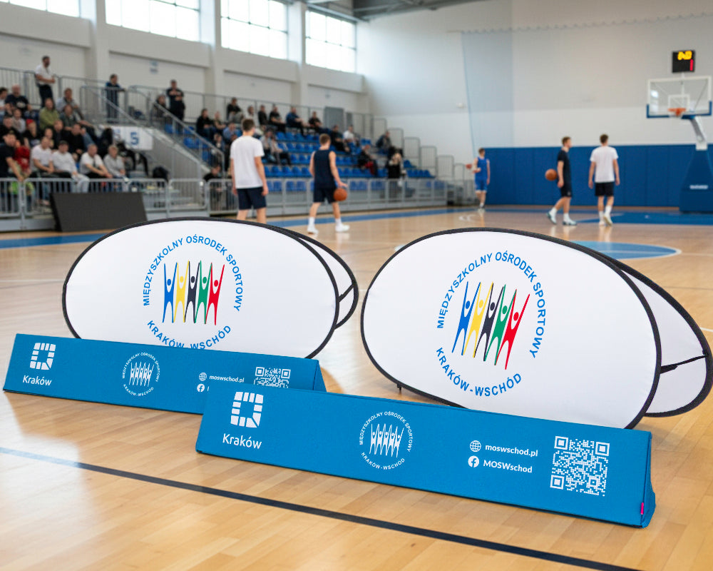 Schaumstoff Dreieck Softbanden für Sporthalle bedruckt