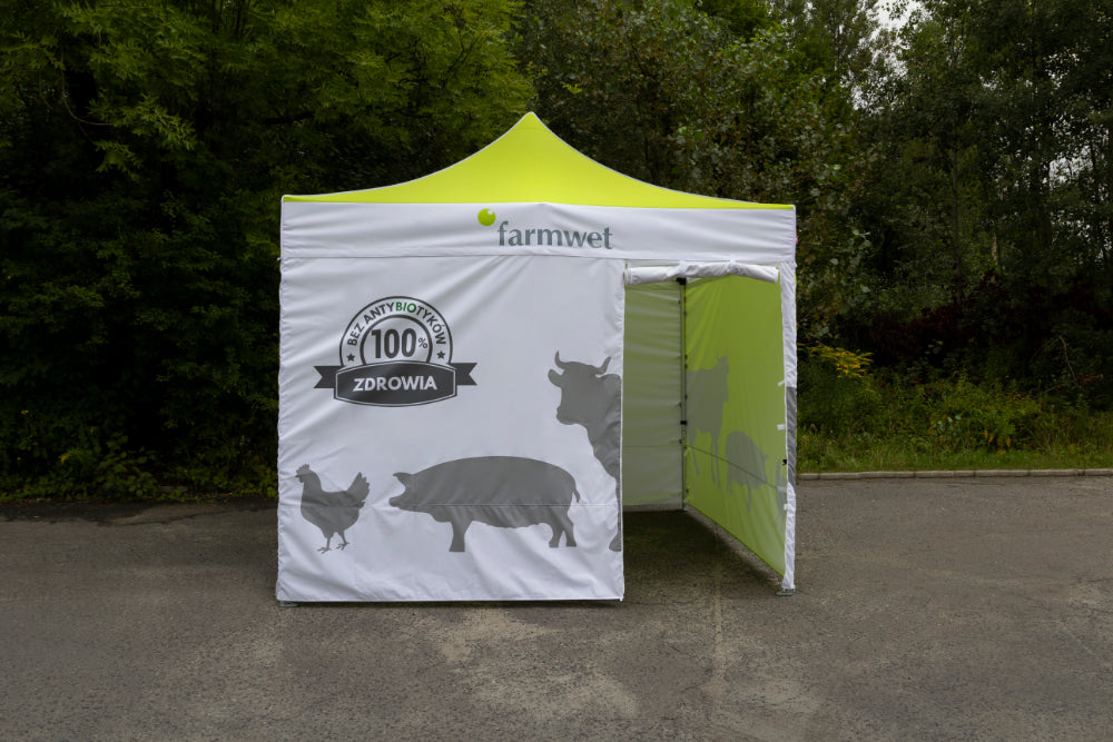 Eventzelt 3x3 bedruckt