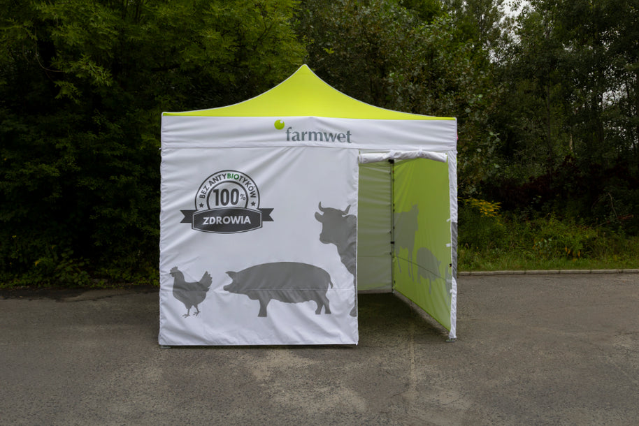 Eventzelt 3x3 bedruckt