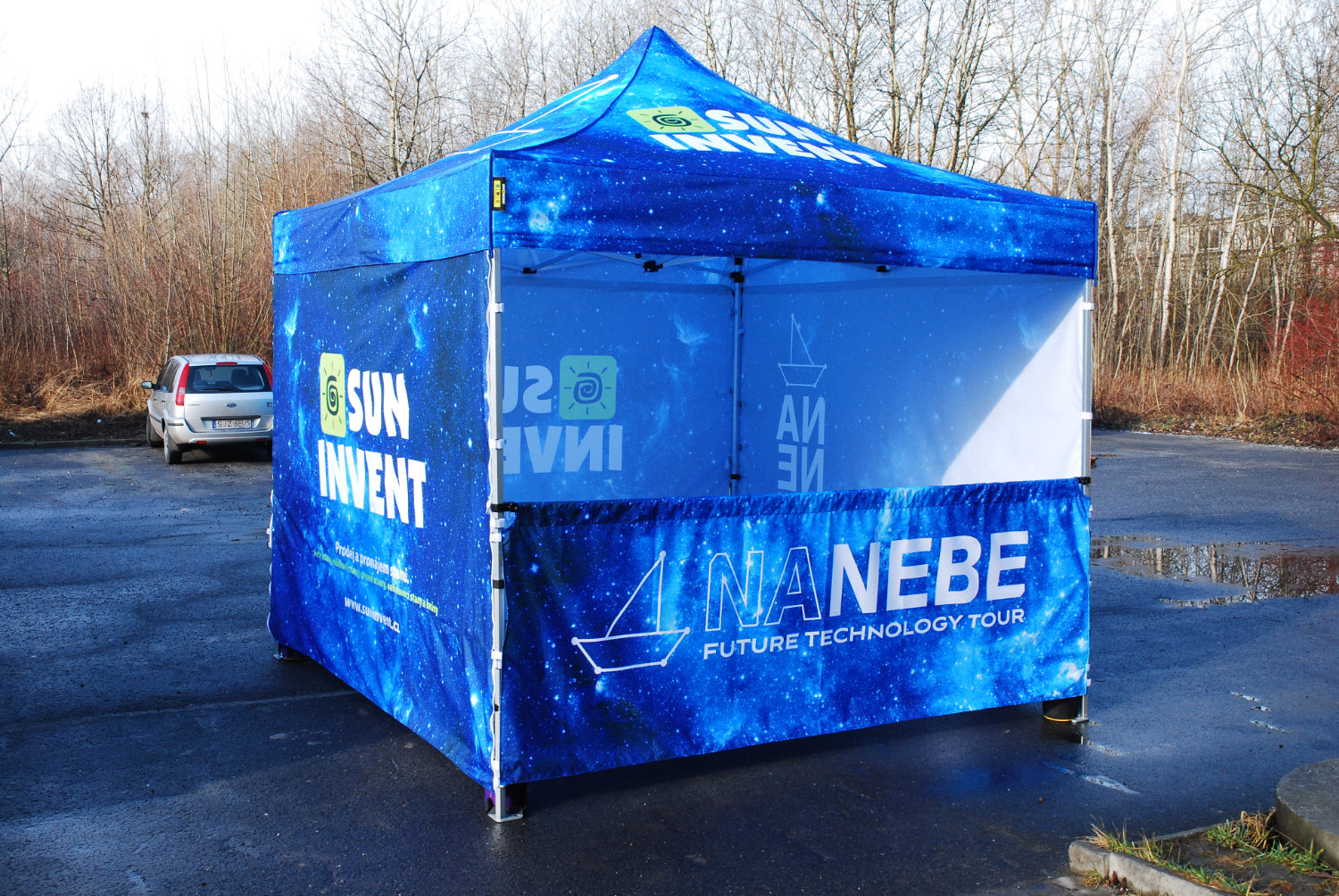 Faltpavillon 3x3 mit Druck Alukonstruktion 45x45mm wasserdicht bestellen Österreich