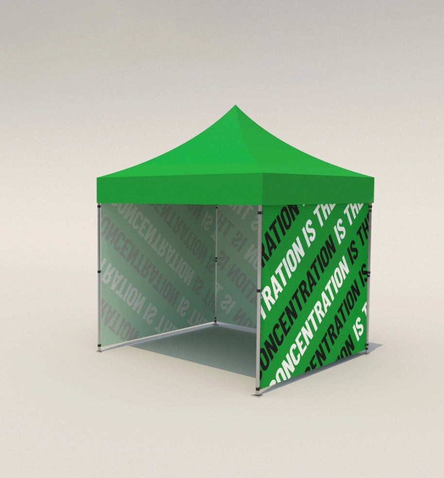 Faltpavillon 3x3 bedrucken mit Logo oder Werbespruch wasserdicht 45x45mm Alukonstruktion faltbar