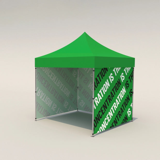 Faltpavillon 3x3 bedrucken mit Logo oder Werbespruch wasserdicht 45x45mm Alukonstruktion faltbar