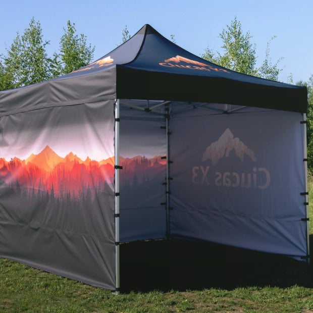 Pavillon 3x3 Logo bedruckt