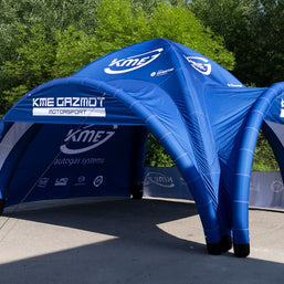 Zelt 4x4 mit Logodruck aufblasbar und luftdicht