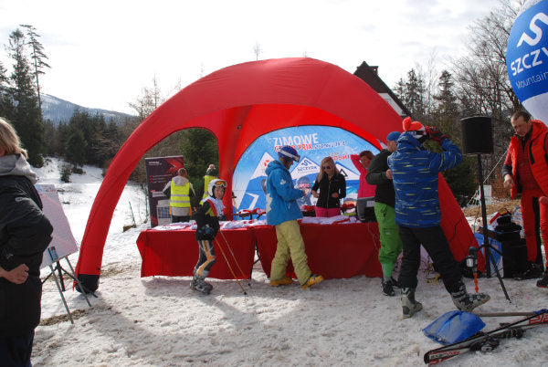 Aufblasbares Eventzelt 5x5 bedruckt