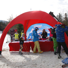 Aufblasbares Eventzelt 5x5 bedruckt