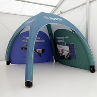Aufblasbares pneumatisches Zelt 3x3 mit Logodruck
