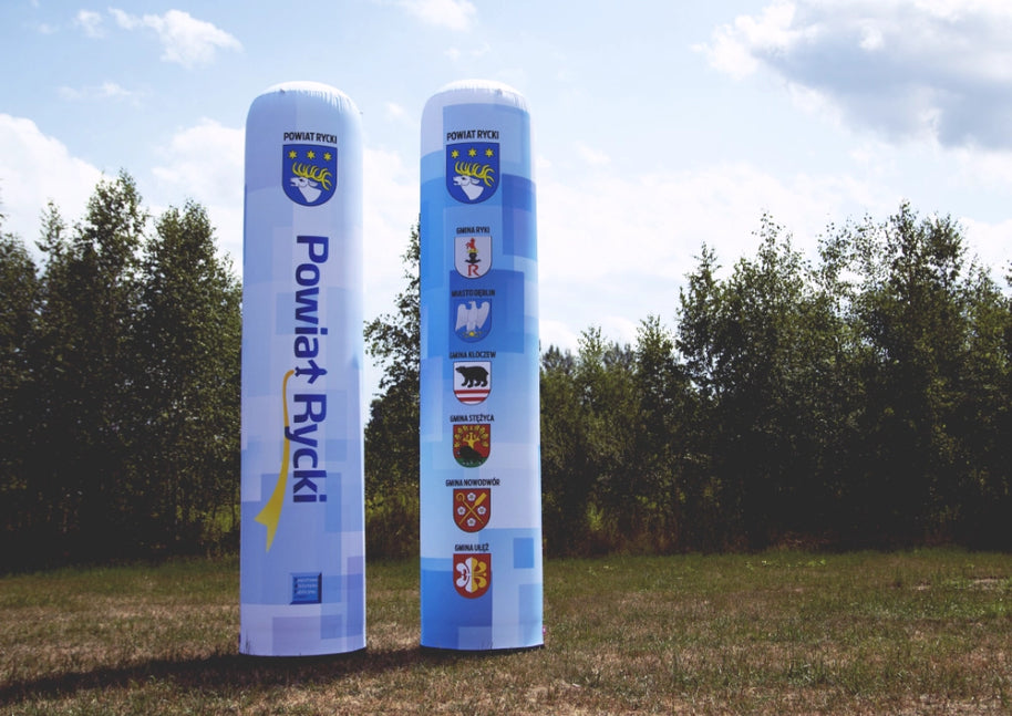 Luftdichte Säule mit Logodruck