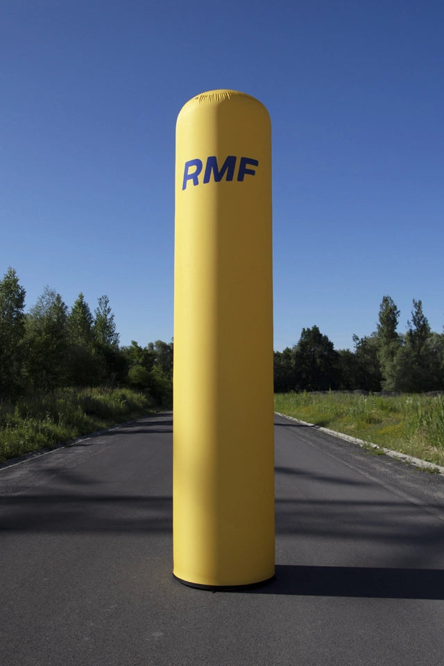 Luftdichte Werbesäule 3m bedruckt
