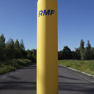 Luftdichte Werbesäule 3m bedruckt