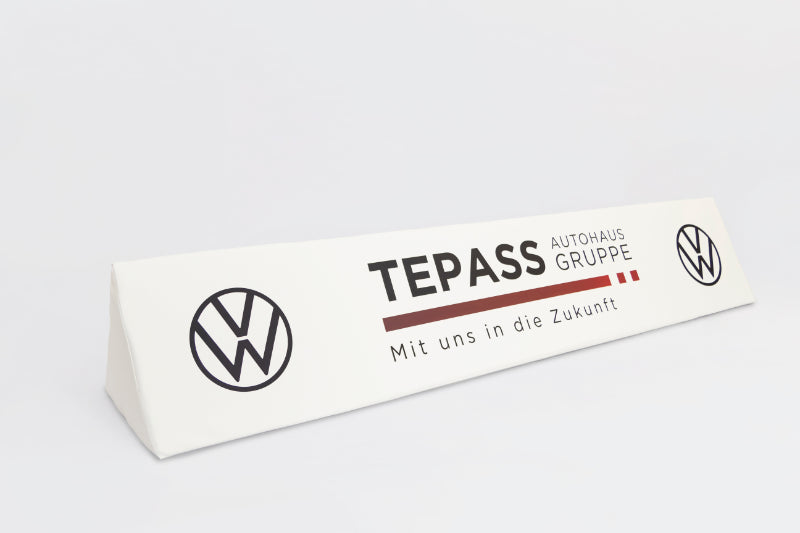Softbanden Bezug mit Logodruck