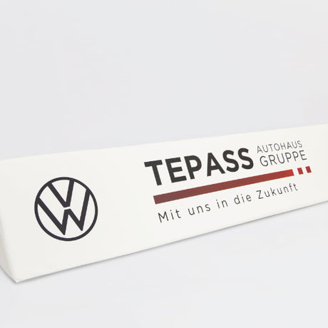 Softbanden Bezug mit Logodruck
