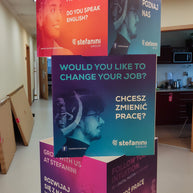 Würfelturm BIG individuell bedruckt 85x85cm