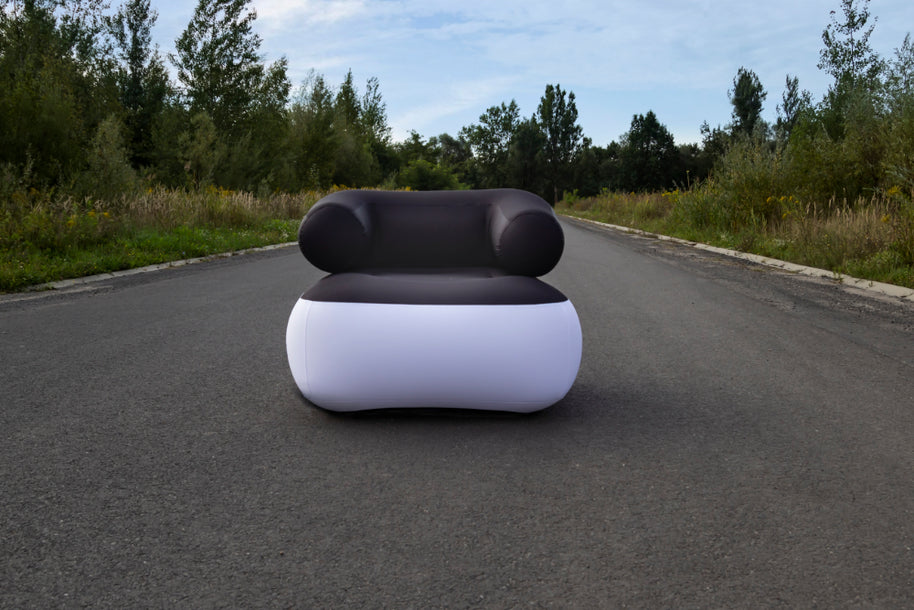 aufblasbarer Sessel mit Aufdruck