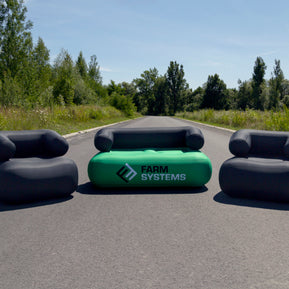 Aufblasbarer Sessel und Sofa Logo bedruckt