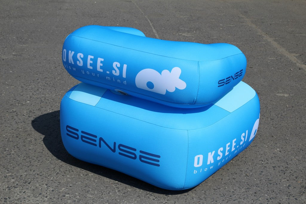 Sessel aufblasbar mit Branding als Werbemittel