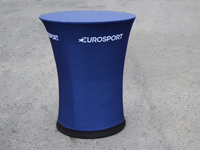 Aufblasbarer Stehtisch mit Logo bedruckt
