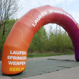 Aufblasbarer Torbogen rund bedruckt