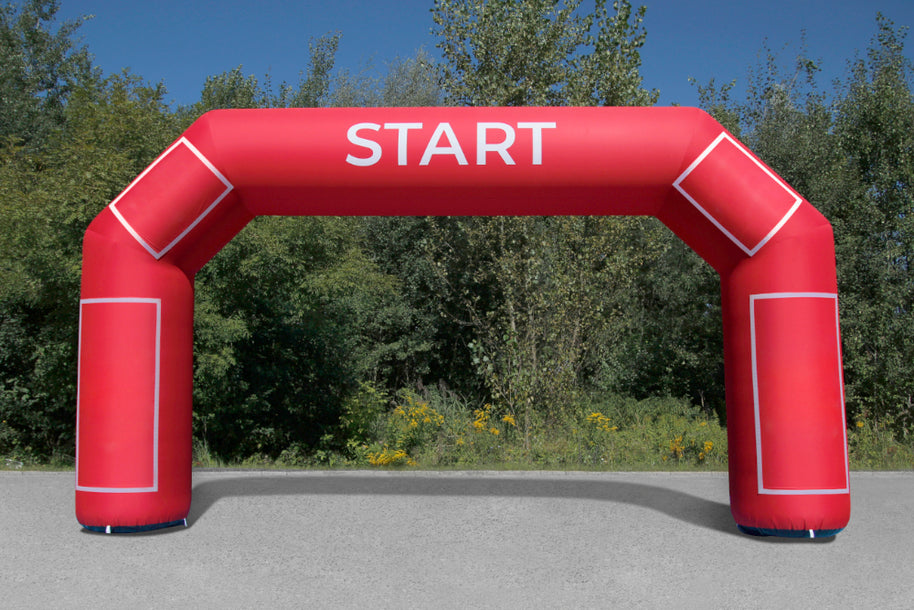 Marathon Tor aufblasbar mit Klettbanner