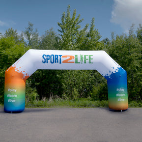 Startbogen mit Branding