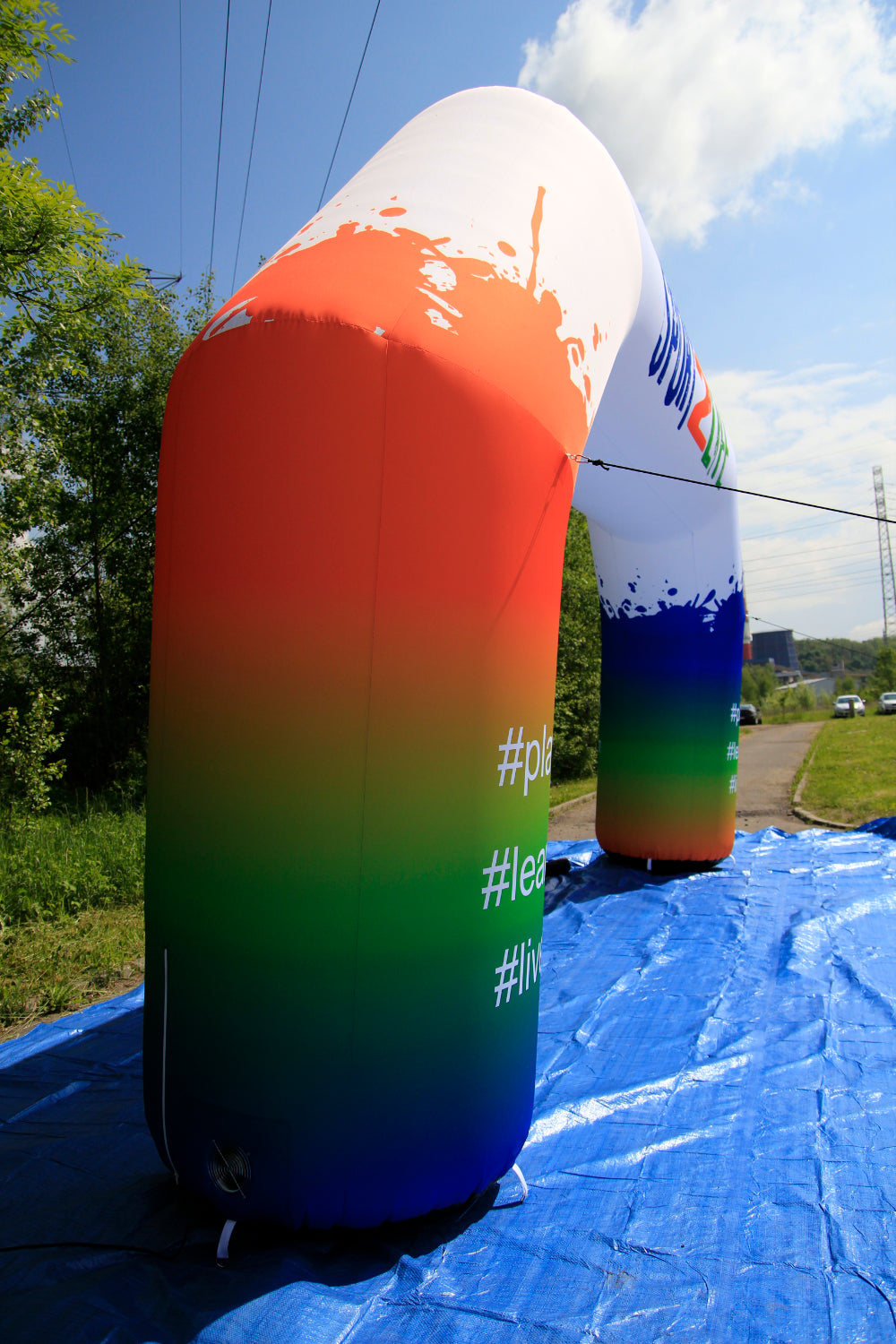 Torbogen aufblasbar mit Logo