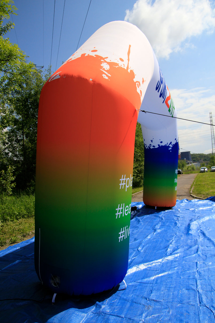 Torbogen aufblasbar mit Logo