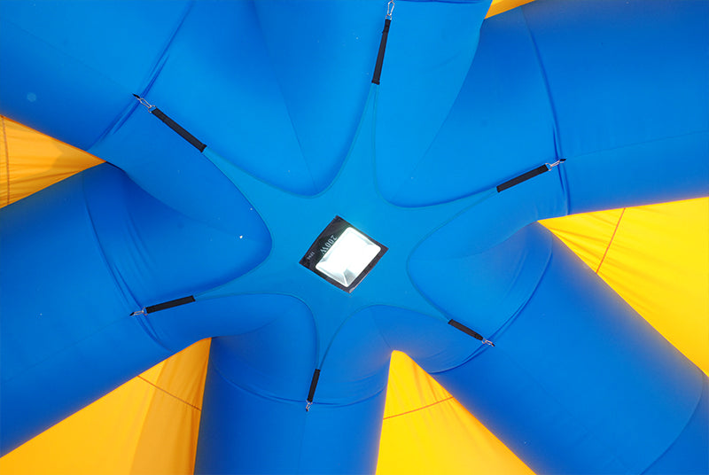 Spinnenzelt LED Beleuchtung