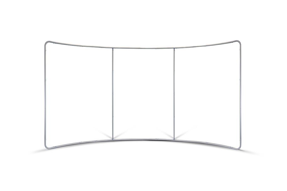 Displaywand gebogen Gestell 400cm