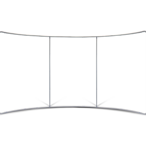 Displaywand gebogen Gestell 400cm