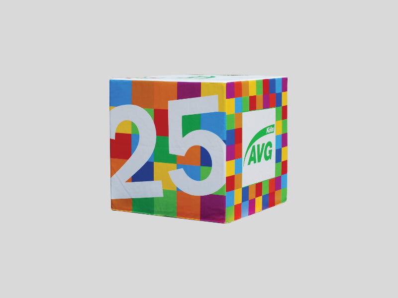 Sitzwürfel Bezug 40x40, 45x45, 50x50 bedrucken
