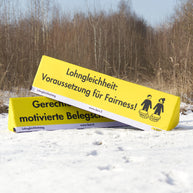Werbebande 200x40 mit Logodruck