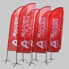 Werbefahnen 280cm Dropflag & Beachflag in allen Formen