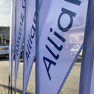 Werbefahne 420cm alle Formen